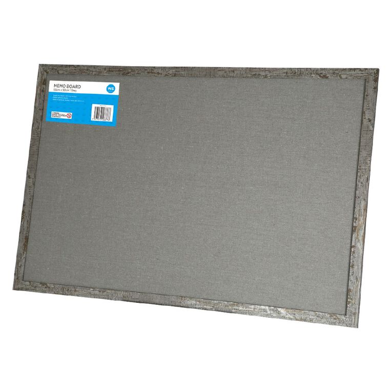 WS Memo Board Grey Mid 60cm x 90cm, , hi-res