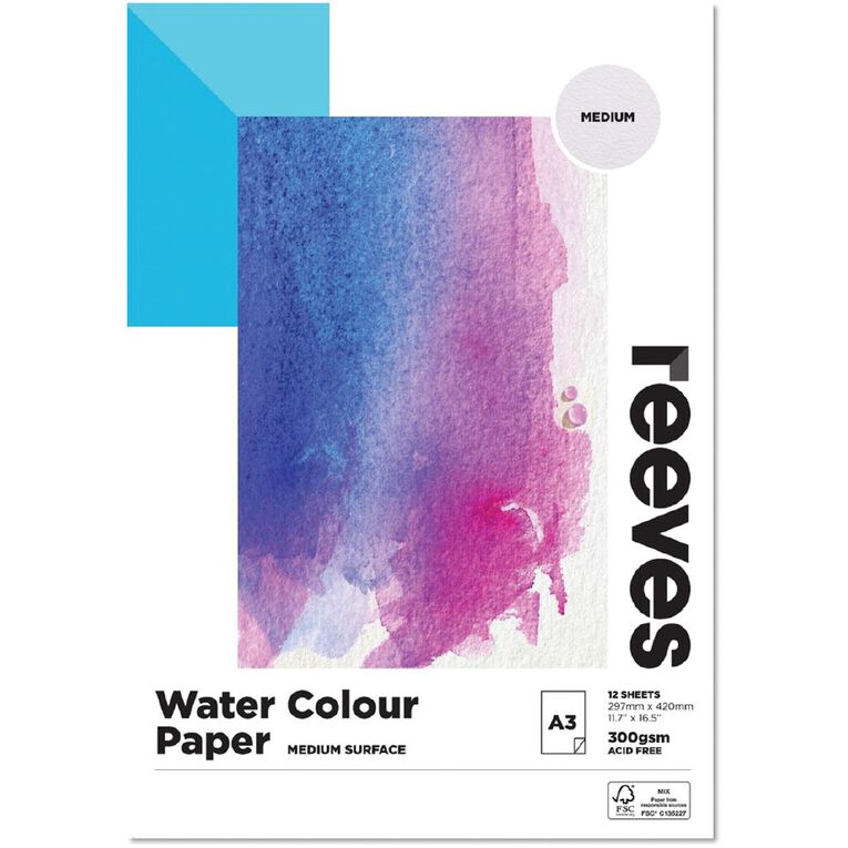 Reeves Watercolour Pad A3, , hi-res