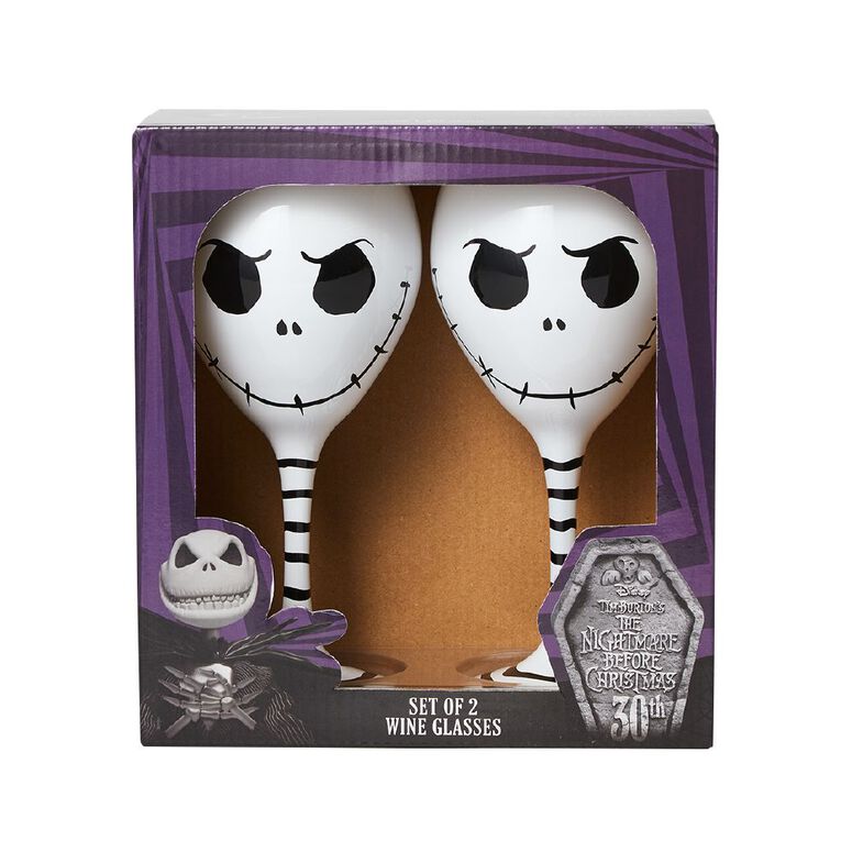 Nightmare Before Christmas Wine Glasses 2 Pack, , hi-res