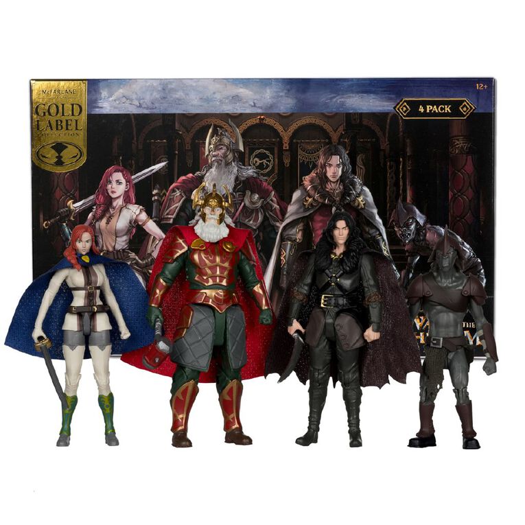 Lord Of The Rings Rohirrim 4 Pack  Helm/Hera/Shank/Wulf Gold Label, , hi-res