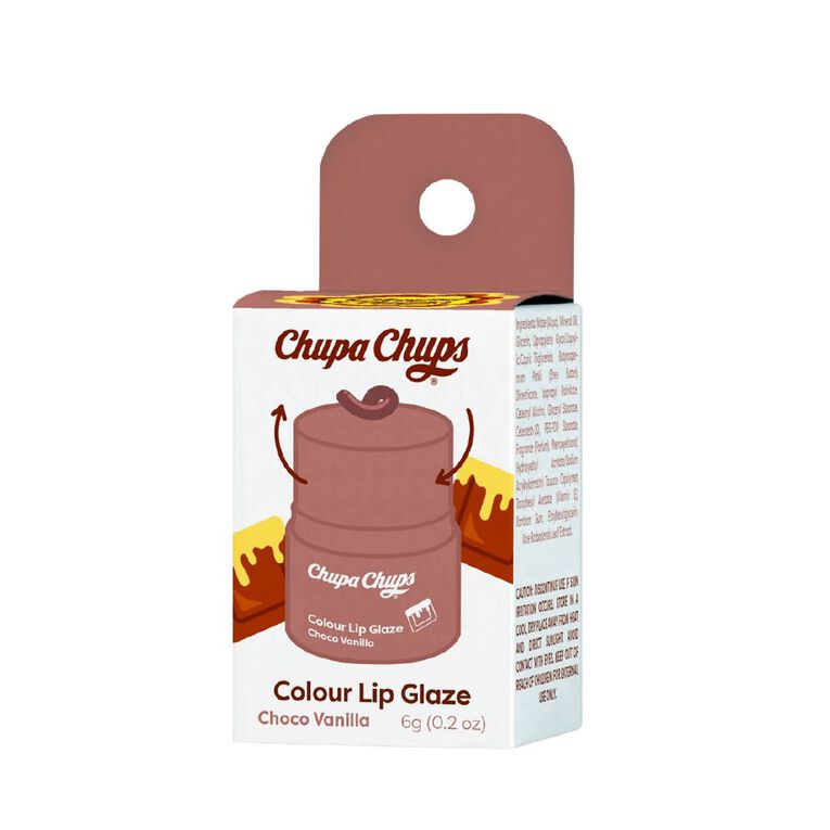Chupa Chups Colour Lip Glaze Choco Vanilla 6g, , hi-res