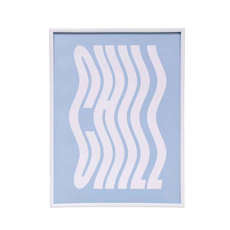 Living & Co Framed Print Chill 30cm x 40cm, , hi-res