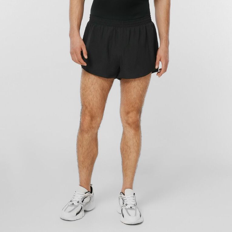 Active Intent Men's Run Liner Shorts, Black, hi-res