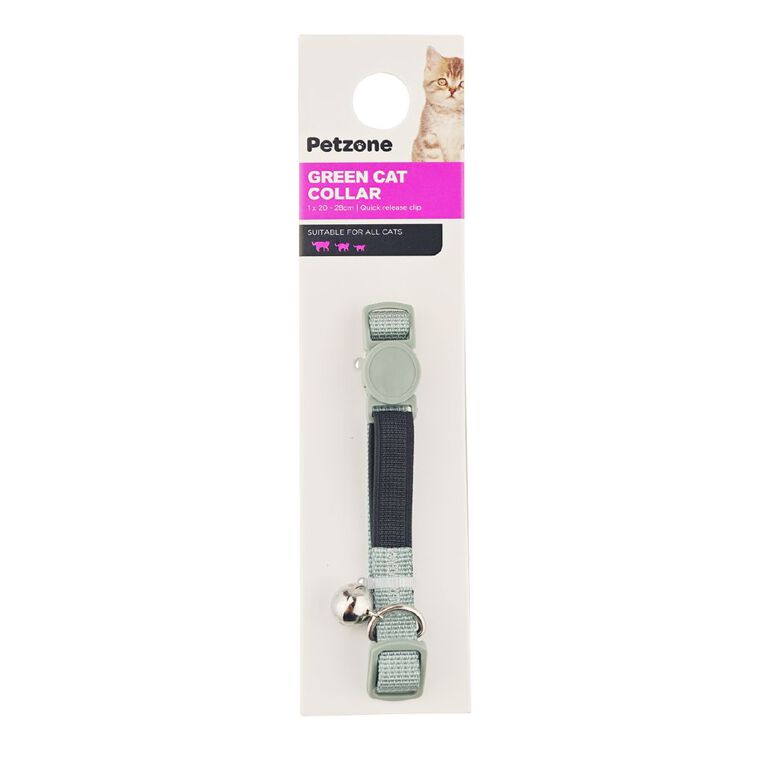 Petzone Cat Collar Green, , hi-res