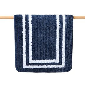 Living & Co Hotel Bath Mat Navy 50cm x 80cm