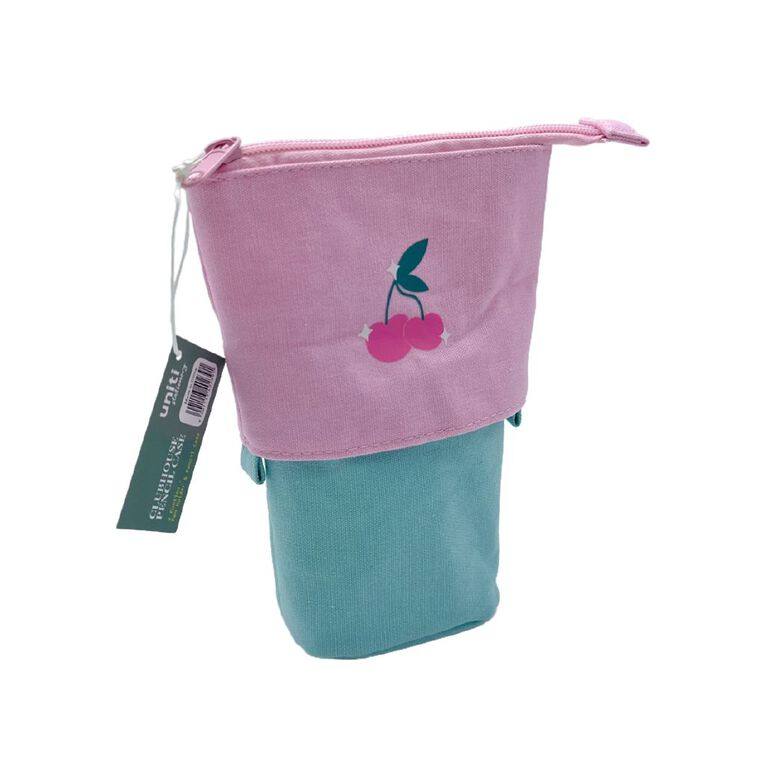 Uniti Stationery Clubhouse Pencil Case Stretchable Cherry Multi-Coloured, , hi-res