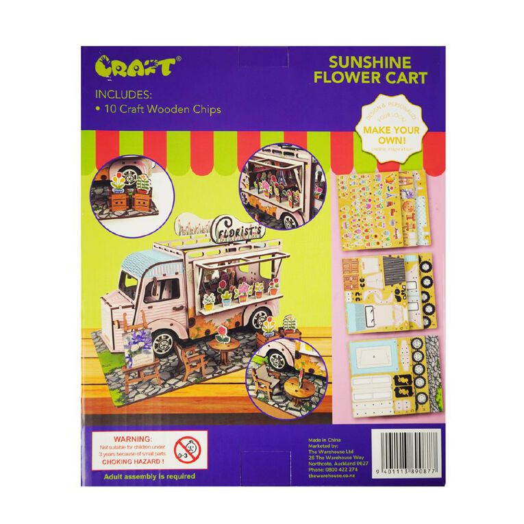 Uniti Craft Adults Make Your Own Flower Cart, , hi-res