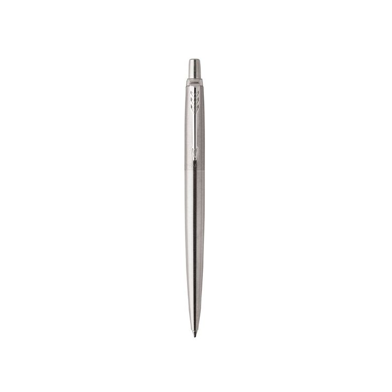 Parker Jotter Chrome Trim Stainless Steel Ballpoint Pen Blue Blue, , hi-res