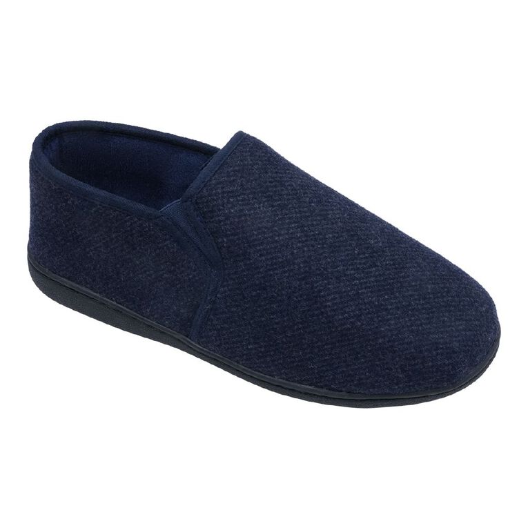 H&H Men's Bob Slippers, Navy, hi-res