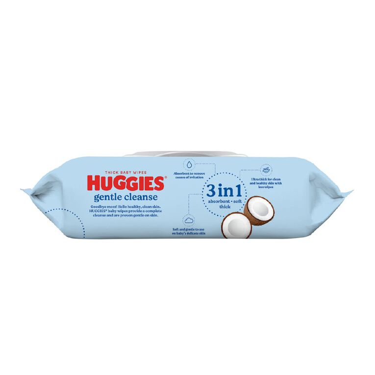 Huggies Baby Wipes Coconut 80 Pack, , hi-res