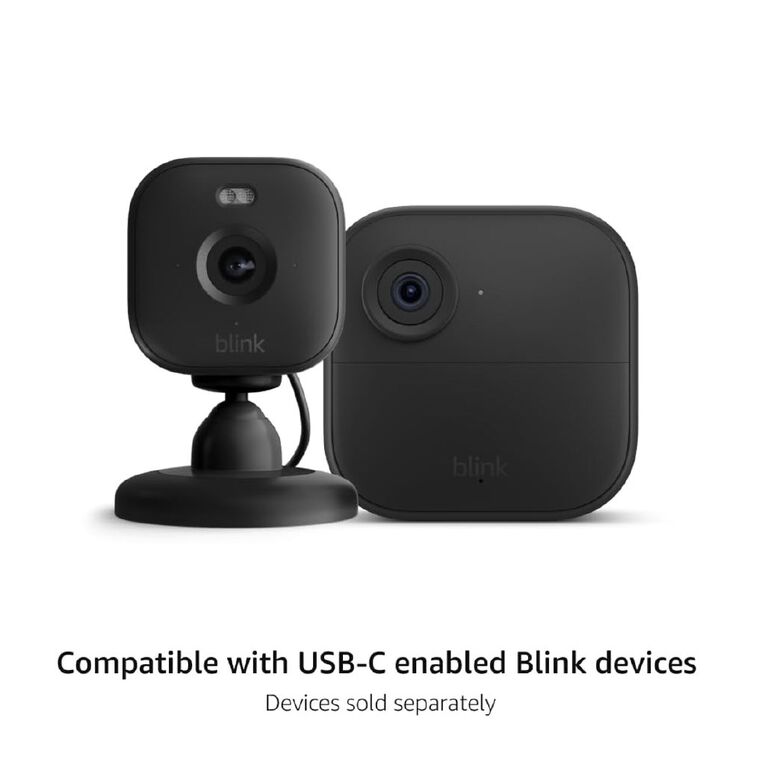 Blink Weather Resistant Power Adaptor for Mini 2 & Outdoor 4 Black, , hi-res
