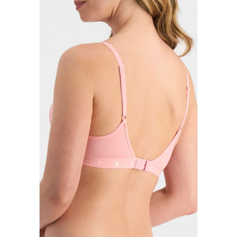 B FOR BONDS Women's Wirefree Tee Bra, Pink Light, hi-res