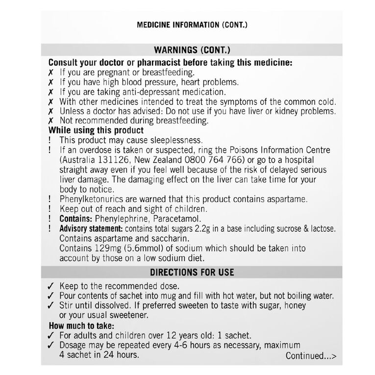 Lemsip Max Decongestant Sachets 10s - LIMIT OF 2 PER CUSTOMER, , hi-res