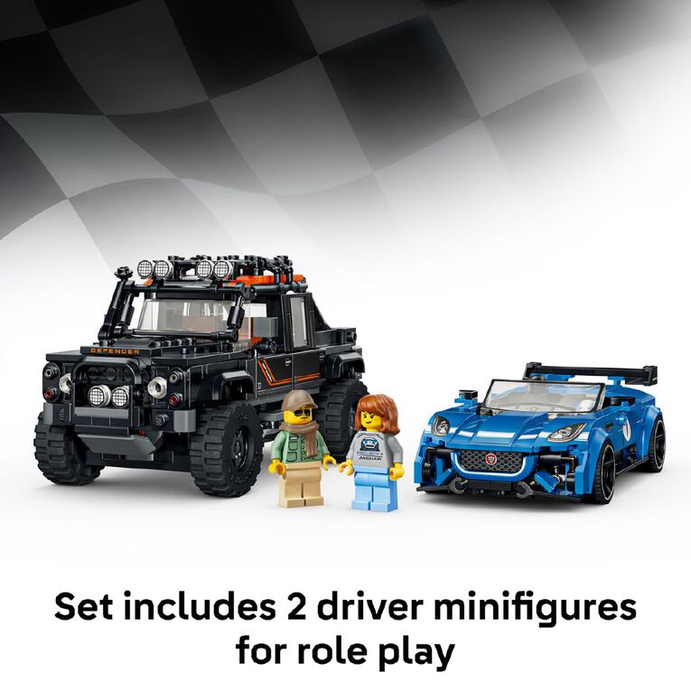 LEGO Speed Champions Jaguar Project 7 & Land Rover Defender 77264, , hi-res