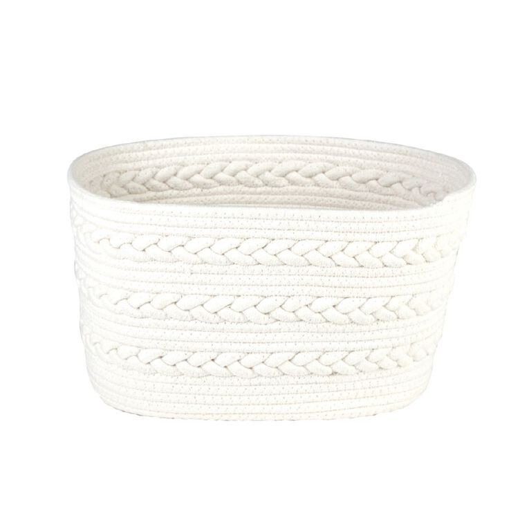 Living & Co Cotton Basket Large White, , hi-res