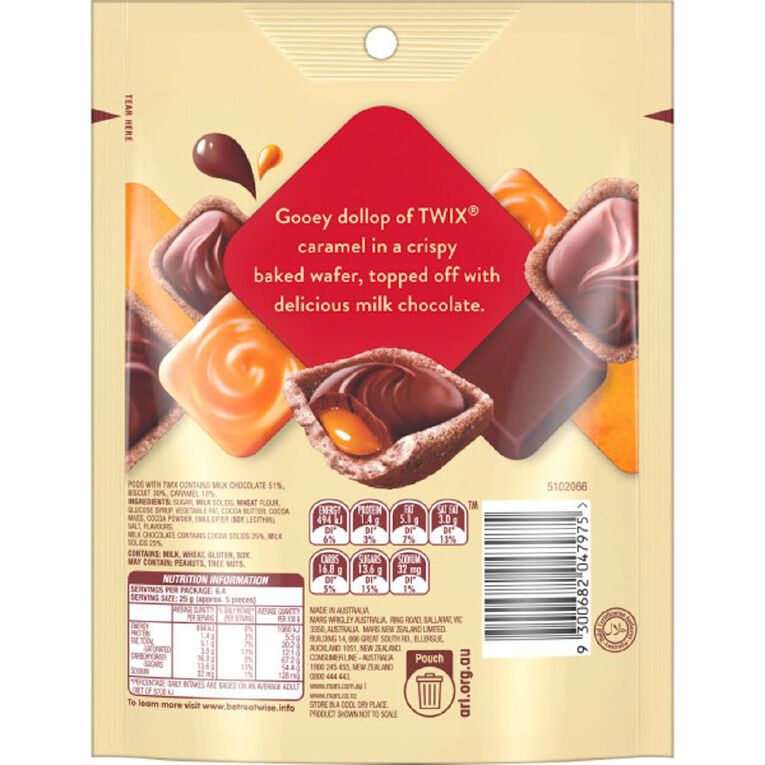 Twix Pods 160g Pouch, , hi-res