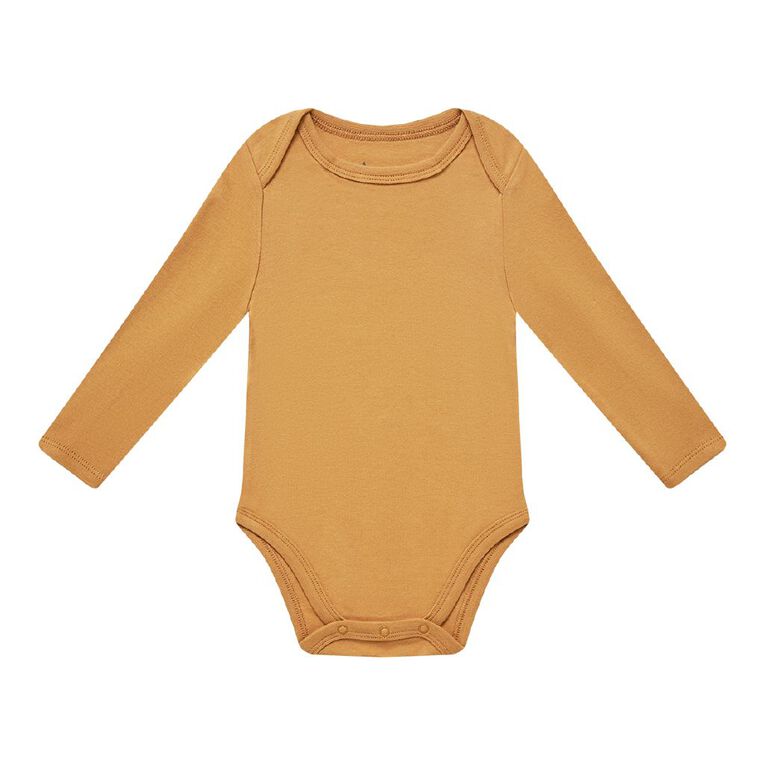 Young Original Babies' Long Sleeve Printed Bodysuit 3 Pack, Blue Light DINO, hi-res