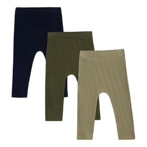 Young Original Babies' Rib Leggings 3 Pack