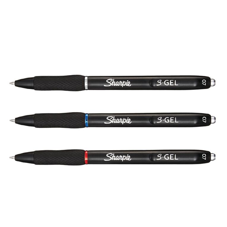 Sharpie Retractable Business 0.7mm Gel Pens Assorted 4 Pack, , hi-res