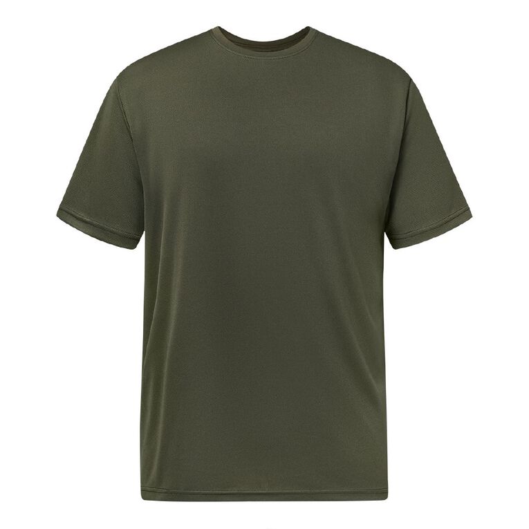 Active Intent Men's Active Mesh Tee, Green Mid, hi-res