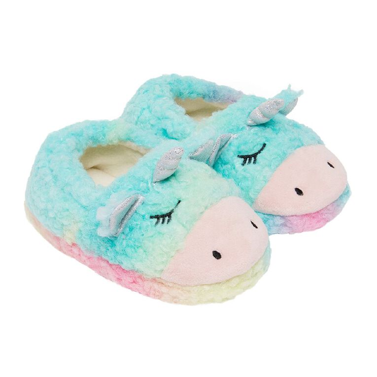 Young Original Junior Kids' Unicorn Closed Back Slippers, Multi-Coloured, hi-res