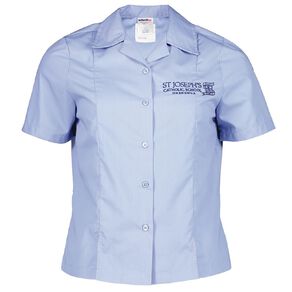 Schooltex St Joseph's Onehunga Short Sleeve Blouse with Embroidery