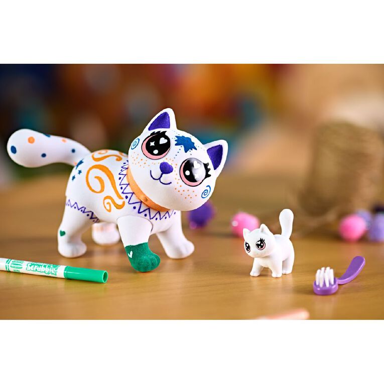 Crayola Scribble Scrubbie Poseable Jumbo Pet Jenny, , hi-res