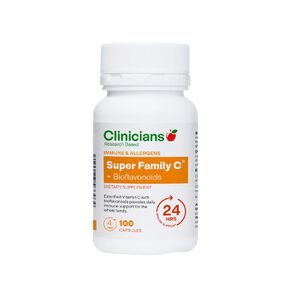 clinicians super family vitamin c 550mg 100 capsules 100 capsule