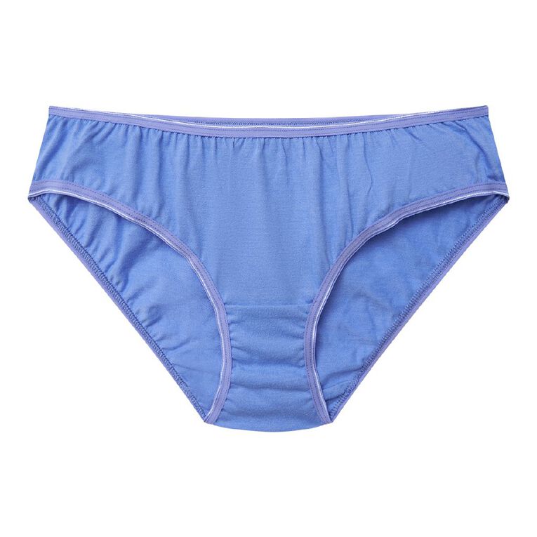 H&H Women's Basic Bikini Briefs, Blue Mid, hi-res
