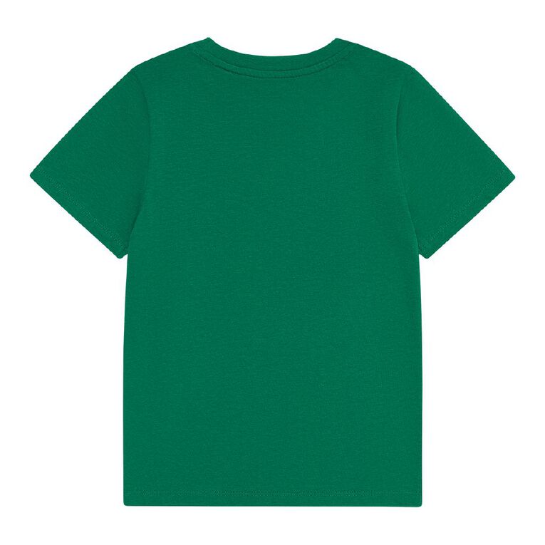 Young Original Print Short Sleeve Tee, Green Mid ADVENTURE, hi-res