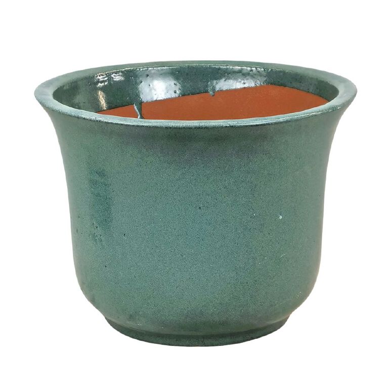 Northcote Pottery Greenwich Tulip Planter Latigo 42x30cm Green, , hi-res