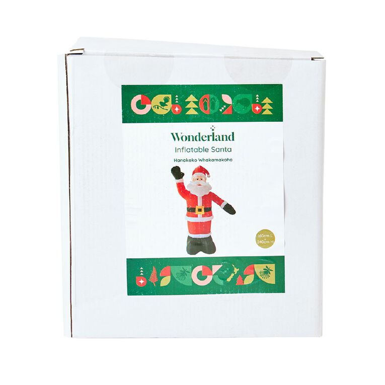 Wonderland Inflatable Standing Santa 240cm, , hi-res