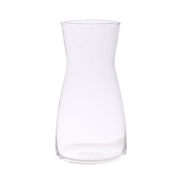 Living & Co Clear Glass Carafe Vase 20cm, , hi-res