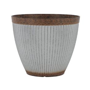 Kiwi Garden Corrugate Look Planter 28cm