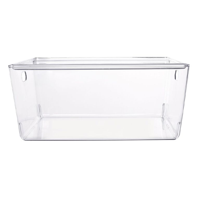 Living & Co Lisse Lidded Organiser Clear 11L, , hi-res