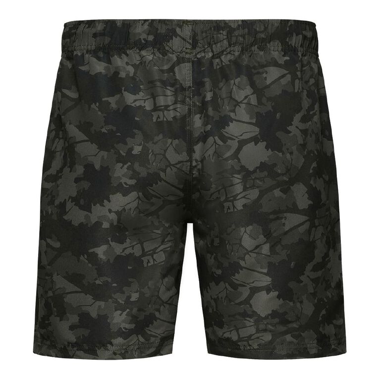 H&H Swim Men's Basic Printed Boardshorts, Green Mid, hi-res