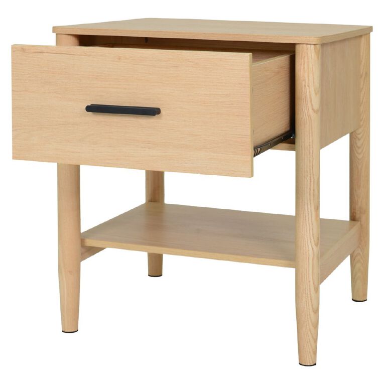 Living & Co Emerson Bedside Table Natural, , hi-res
