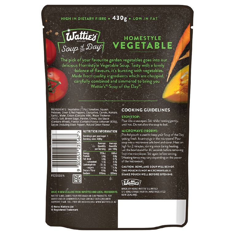 Wattie's Soup Of The Day Homestyle Vegetable 430g, , hi-res