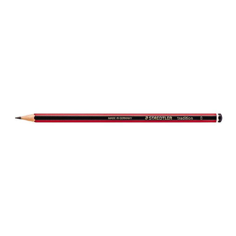 Staedtler Tradition 110 Graphite Pencil B Black 12 Pack, , hi-res
