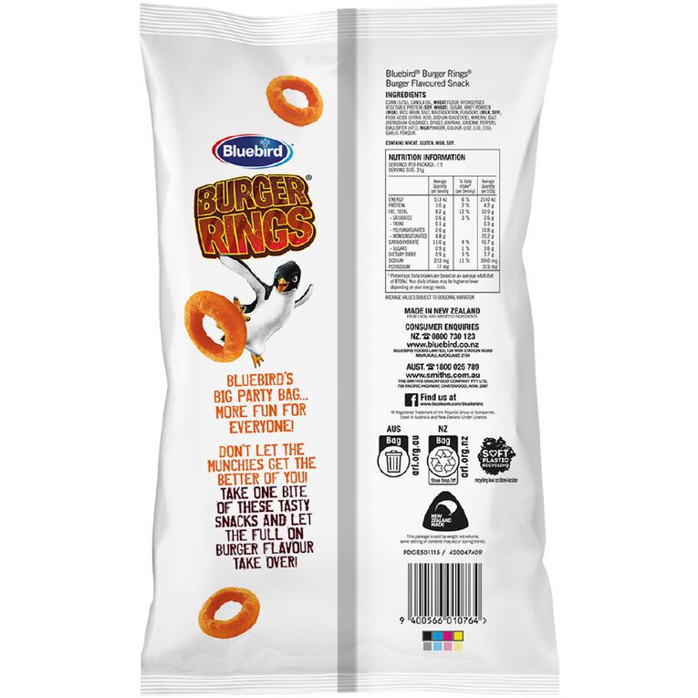 Bluebird Burger Rings# 190g, , hi-res