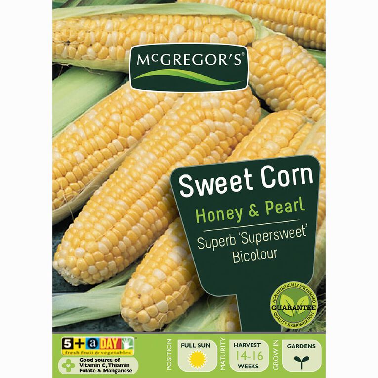 McGregor's Honey & Pearl Sweet Corn Vegetable Seeds, , hi-res