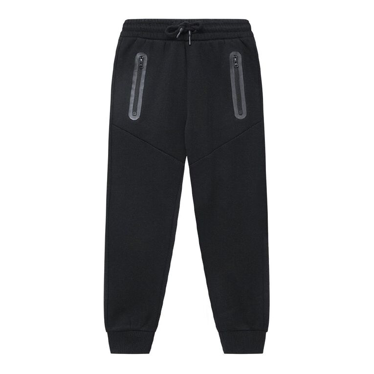 Young Original Zip Pocket Trackpants, Black, hi-res
