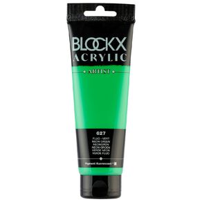 BLOCKX Acrylic Tube 120ml Fluro Green Green