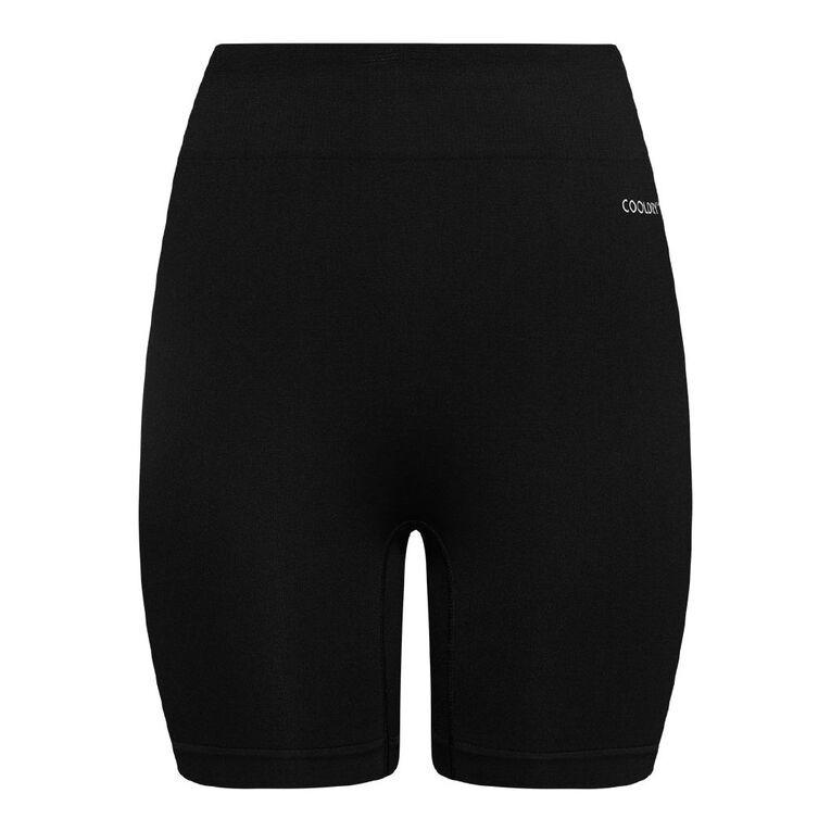 Active Intent Women's Seamless Shorts, Black, hi-res