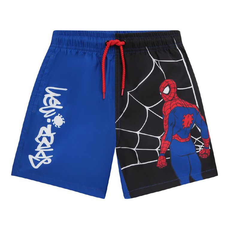 Spider-Man Swim Shorts, Purple Mid, hi-res