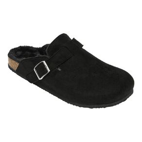 H&H Men's Marcus Faux Fur Lined Mule Slippers