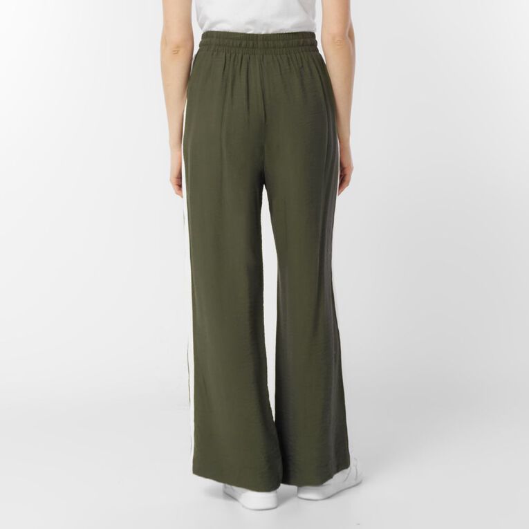 H&H Women's Wide Side Pants, Green Dark, hi-res