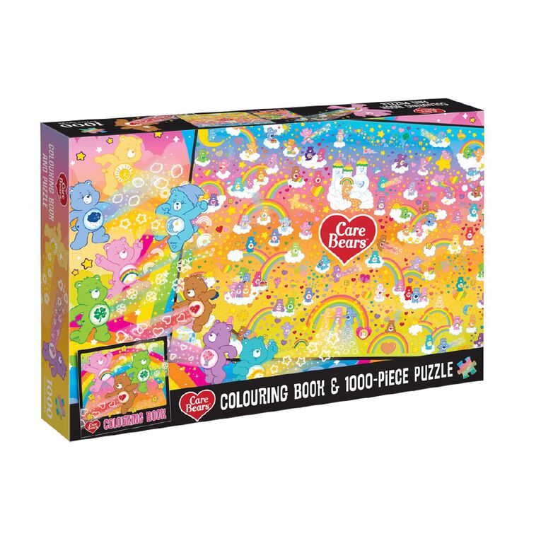Care Bears Colouring & Puzzle Set 1000 Pieces, , hi-res