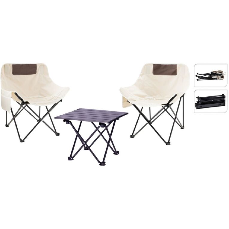 Redcliffs Folding Chairs and Table Set, , hi-res