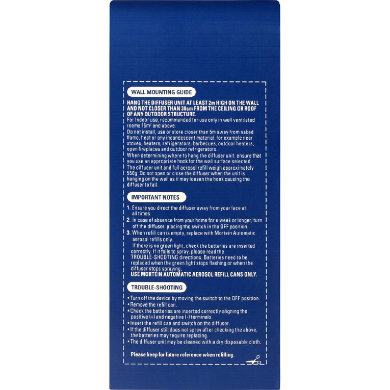 Mortein Indoor and Outdoor Auto Insect Control System Odourless 154G, , hi-res